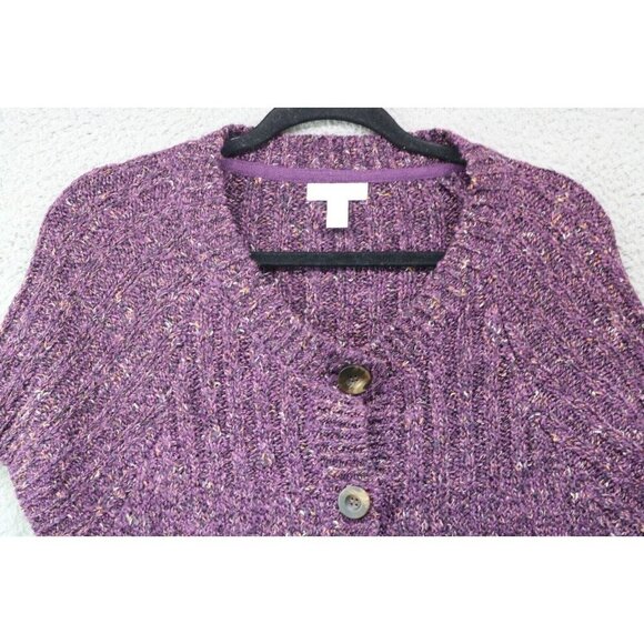 Charter Club Short Sleeve Wool Blend Button Up Sweater-Size XL - Picture 5 of 11